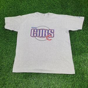 Vintage 1998 Reebok Chicago Cubs Shirt 2XL 25x30 Gray